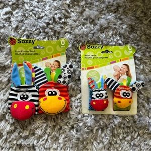 Baby Foot and Hand rattles